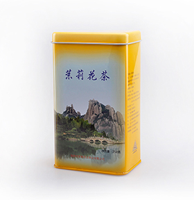 長方形茉莉花茶鐵盒